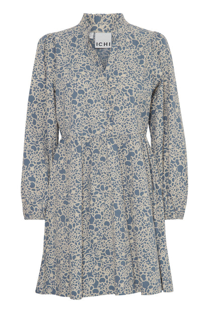 Wissa Mini Dress (Blue Mirage Flower)