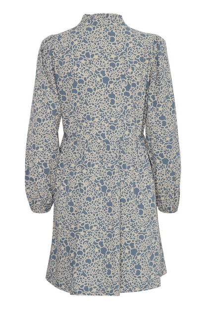Wissa Mini Dress (Blue Mirage Flower)