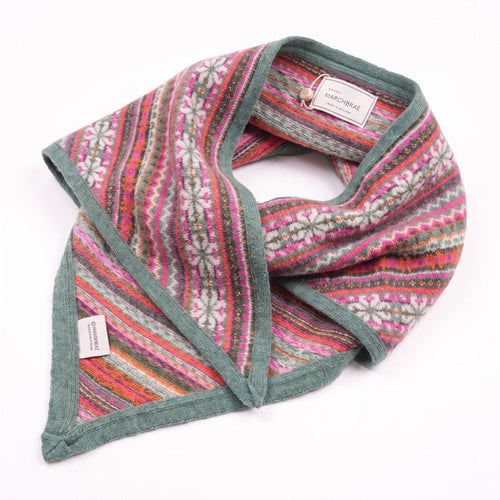 Women’s Lambswool Fair Isle Neck Scarf – Made in Scotland - STRATH - Heritage Of Scotland -