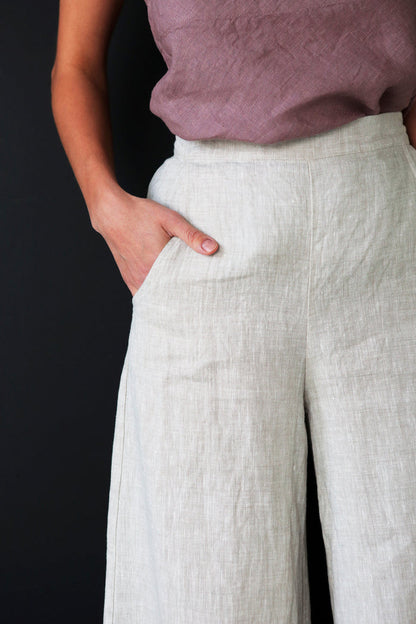 Women’s Linen Сulottes PALMA in Beige