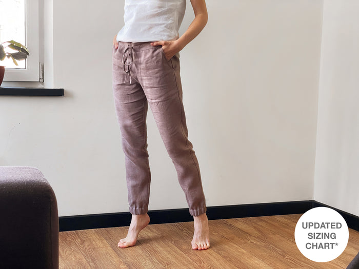 Women’s Linen Pants NARA in Latte