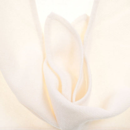 Women’s Luxury Ribbed Cashmere Triangle Scarf - WHITE - Heritage Of Scotland -