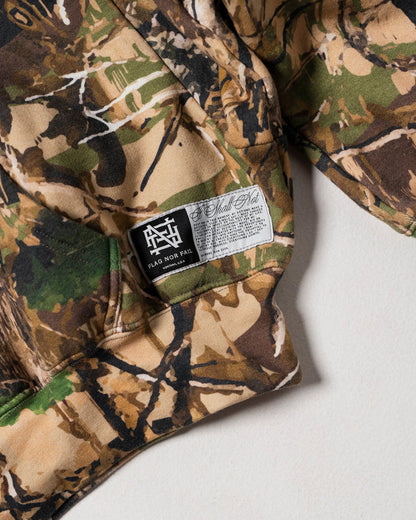 WOMENS OVERSIZED CROP HOODIE - CAMO