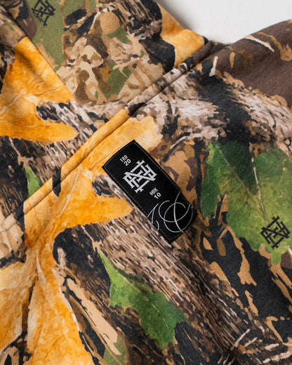 WOMENS OVERSIZED CROP HOODIE - CAMO