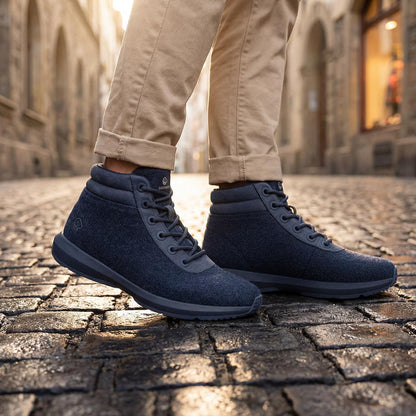 Giesswein Wool Sneaker High Top M - bleu 580