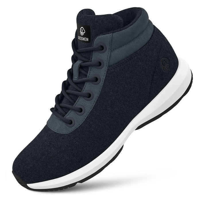 Giesswein Wool Sneaker High Top M - bleu foncé 548
