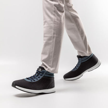 Giesswein Wool Sneaker High Top M - bleu foncé 548