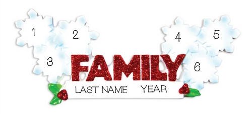 Word Family- 6 snowflakes
