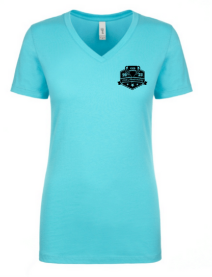 Yard Games 15th Anniversary T-shirt, v-neck, women's