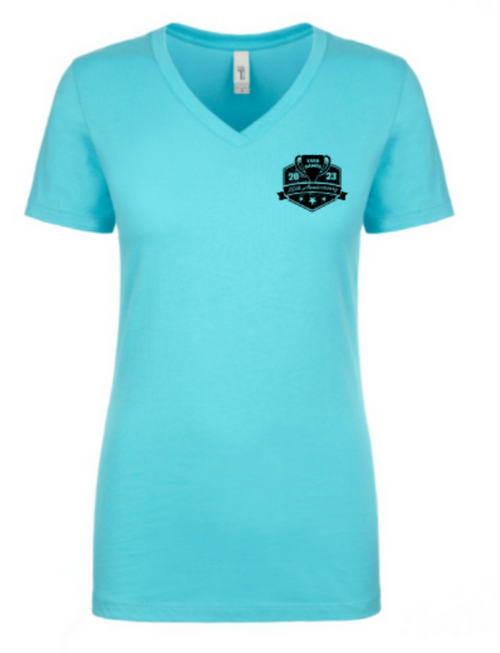 Yard Games 15th Anniversary T-shirt, v-neck, women's