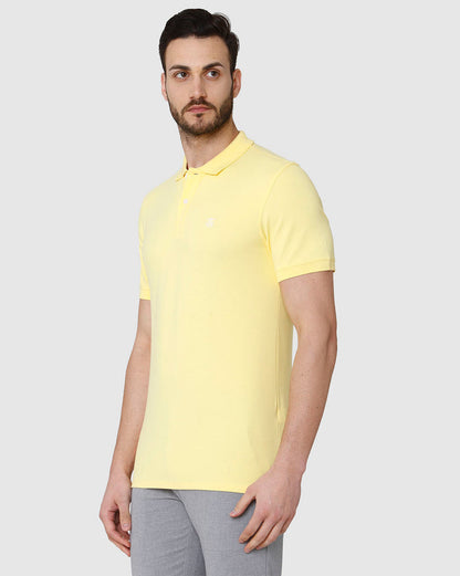 Yellow Polo Neck T-Shirt