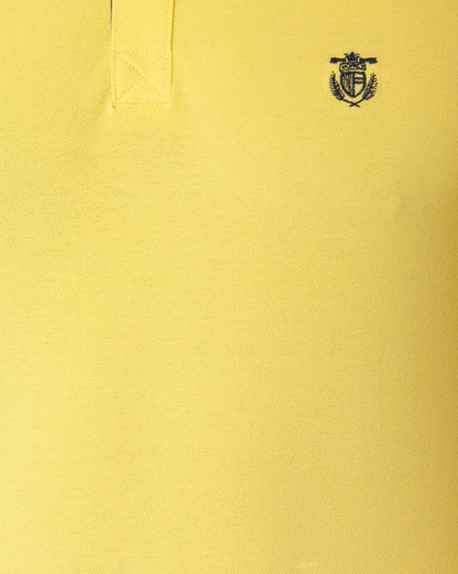 Yellow Polo Neck T-Shirt