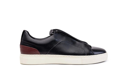 Moral Code York Men's Vegan Sneaker - #color_black-red