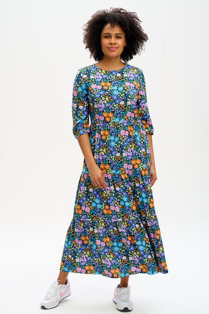 Zaina Tiered Maxi Dress (Multi)