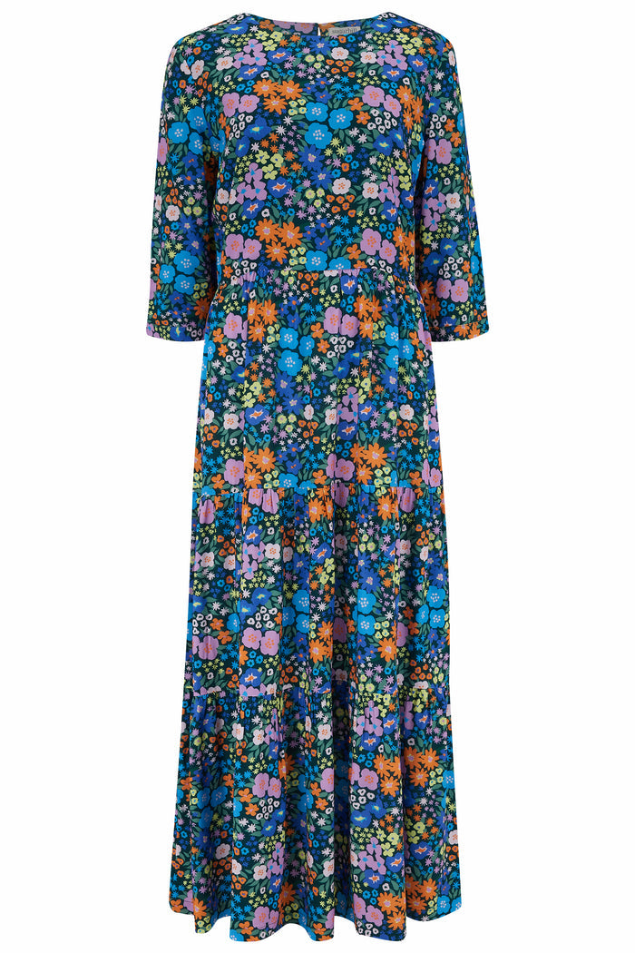 Zaina Tiered Maxi Dress (Multi)
