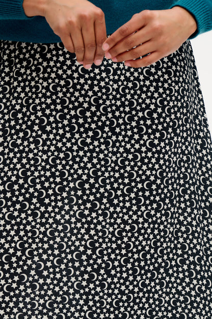Zora Skirt - Monochrome Moon & Stars